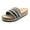 Black, variant on Women's Boho Slide Sandals Cork Footbed Sandal