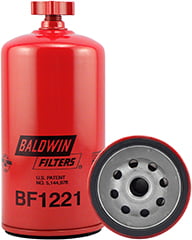 Baldwin Filters BF1259 Fuel/Water Separator Spin-on with Drain 2 Pack 