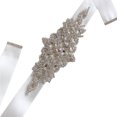 thumbnail image 2 of Wedding Ribbons Bridal Belt Dress Prom Crystal Evening party belt Sashes Evening Party Handmade Rhinestones Waistband, 2 of 9