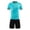 Light Blue, variant on Toddler Boys Casual Shorts Set,Kids Summer Outfit Set,Unisex Soccer Training Uniform Mesh Breathable Short Sleeve Crew Neck Top Matching Shorts 2 Piece Active Set for 4-15 Years Kids Clothings