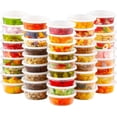 thumbnail image 1 of czcpp-36 Sets 8 oz Plastic Deli Food Containers With Lids, Airtight Food Storage Containers, Freezer/Dishwasher/Microwave Safe, Soup Containers For Takeout Meal Prep Storage, 1 of 4