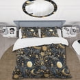 thumbnail image 2 of Designart "Celestial Azure II" Blue Boho Bedding Covert Set - Bohemian & Eclectic Bed Set With 2 Shams, 2 of 5