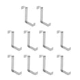 thumbnail image 2 of Ccdes Crochet de Porte d'Armoire en Acier Inoxydable, 10 Pcs Crochet de Porte d'Armoire en Acier Inoxydable Imperméable en Forme de Z Réversible pour Cuisine Appartement, Crochet de Porte Réversible en Forme de Z, 2 of 8