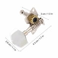 thumbnail image 4 of Ukulele Machine Head, 2L2R Silver Ukulele Tuning Peg, Ukulele Parts Replacement For Tuning Strings Ukulele Guitar Maintenance, 4 of 8