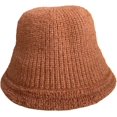 thumbnail image 4 of CoCopeaunts Knitted Bucket Hat for Women Autumn Winter Solid Color Versatile Wool Hat, Fashionable Outdoor Warm Fisherman Hat, 4 of 8