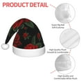 thumbnail image 4 of Balery Roses Pattern Santa Hat Christmas Hat Funny Christmas Hat Christmas Knitted Beanie Hat For Kids, 4 of 6