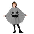 thumbnail image 3 of Bainana Halloween Onesie Romper Ghost Robe Outfits For Kids Soft Long Sleeve Hooded Face Print Robe Boys And Girls School Play Clothes, 3 of 7
