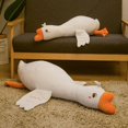 thumbnail image 4 of Juguetes de peluche de ganso Cisne gigante para niños y niñas, almohada esponjosa para dormir, muñeco de peluche de pato, estera suave, regalo de cumpleaños, 70/100cm, 4 of 5