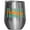 Silver, variant on Florida, US or USA State, Groovy Retro Wavy Text Merch Gift, White 12oz Wine Tumbler