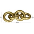 thumbnail image 3 of 16" x 3" Gold Aluminum Chain Sculpture, by DecMode, 3 of 7