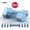 Blue, variant on FitRx 5 lb Adjustable Dumbbells 4-in-1 Hand Weights for Home Gym, Green 2-Pack
