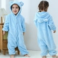thumbnail image 6 of Rhuody Boy Romper 6-12 Months Long Sleeve Romper And Jumpsuit Playwear Hooded Sleeper Outfit For Toddlers And Kids All Day Home Wear Attire Casual Onesies Soft Sky Blue, 6 of 7