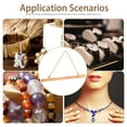 thumbnail image 6 of LEORX Versatile Design Necklaces Storage Rack Wooden Khaki 1Pcs For Women, 6 of 8