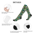 thumbnail image 6 of Bixox Skull and Palm Leaves Print Compression Socks,Compression Socks Women & Men Circulation for Medical,Running,Athletic, 6 of 7