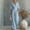 Light Blue, variant on Women's Solid Color V-Neck One-Piece Jumpsuit – Rolled Sleeve, Waistband Wide Leg with Pockets, Casual Summer Romper White,XL