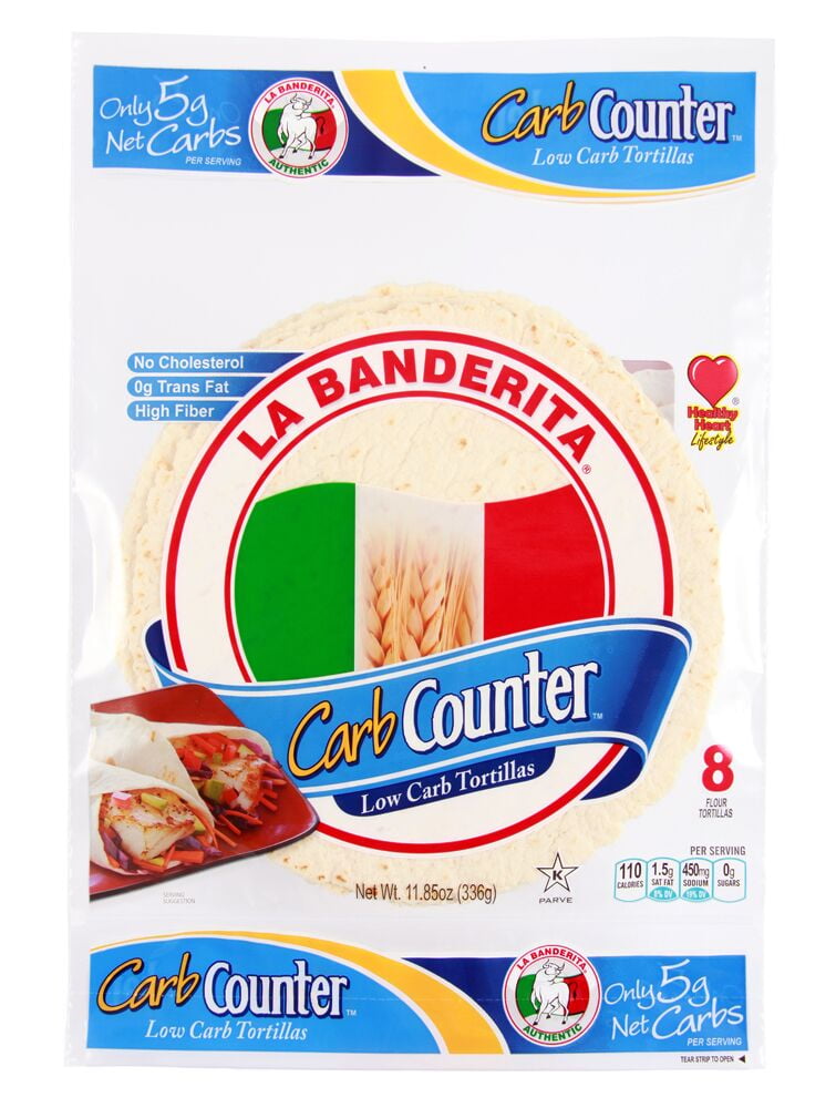 La Banderita Carb Counter Low Carb Tortillas, 8 ct