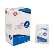 Box of 50 Dynarex 3360 Eye Pads Oval Eye Pad 1 5/8" x 2 5/8" Sterile
