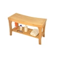 thumbnail image 2 of Grade-A Teak Wood Melbourne Shower Seat 30" Outdoor Patio Stool Bench, 2 of 4