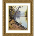 thumbnail image 1 of Gercken, Graham 15x18 Gold Ornate Wood Framed with Double Matting Museum Art Print Titled - Tumut Oil Painting, 1 of 4