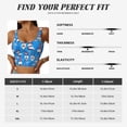 thumbnail image 6 of Lsque Gnomes in USA Printed Women'S Sports Bra, Compression, Moisture Wicking, High-Impact Sports Bra For Women,Supportive sports bra-Small, 6 of 9