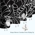 thumbnail image 6 of Black Halloween Spider Webs Shower Curtain 36"x72" ,Bathroom Decorative Shower Curtains Set with 12 Hooks,Modern Waterproof Washable Shower Curtain, 6 of 6