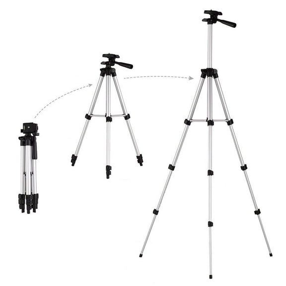 3110 Pro Camera Tripod Lightweight Flexible Portable Three-way Head Compatible with Sony Canon Nikon