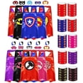 thumbnail image 1 of Conjunto de Capas y Disfraces INBVE Superhéroes Doble Cara para Niños, 1 of 3
