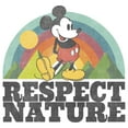 thumbnail image 2 of Girl's Mickey & Friends Mickey Mouse Respect Nature  Graphic Tee White Small, 2 of 4