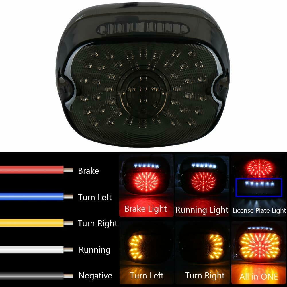 LED Rear Tail Light Indicator Brake For Harley Tour Road King Dyna
