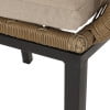 thumbnail image 6 of GDF Studio Fromberg Outdoor Wicker 3 Piece Chat Set with Cushion, Light Brown and Beige, 6 of 12