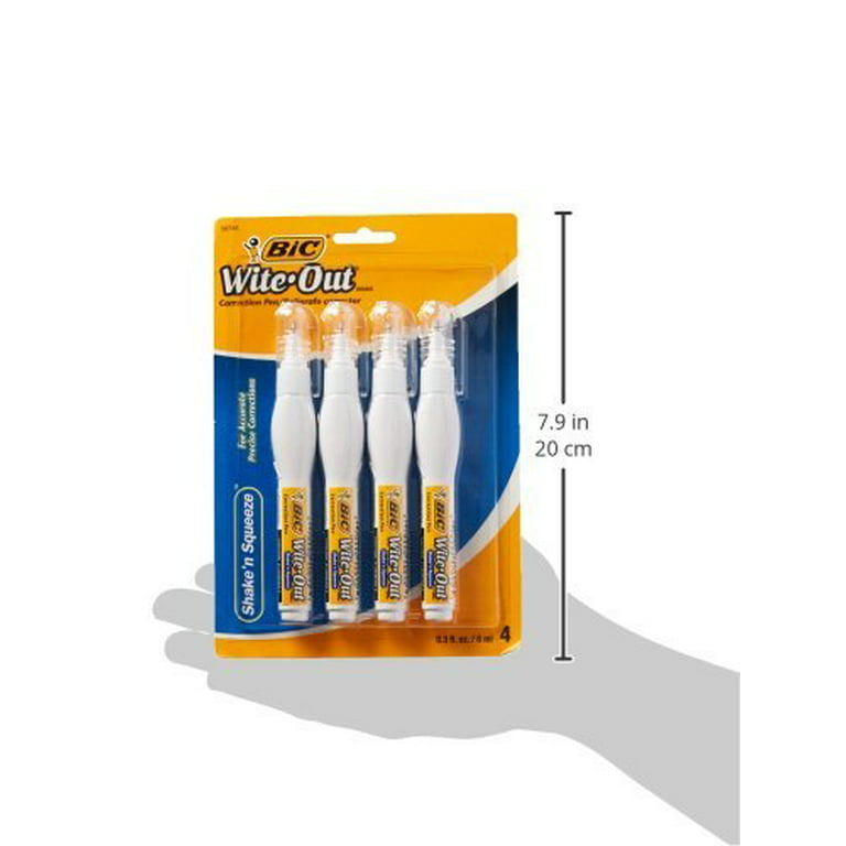 Great Value, Bic® Wite-Out Shake 'N Squeeze Correction Pen, 8 Ml, White by  BIC CORP.