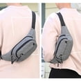 thumbnail image 4 of Chest Bag for Men Women, Adjustable Strap Zipper Closure Multi LayersOutdoor Sports Waist Bag Phone Lipstick Keys Storage Cross Body Bag, 4 of 8