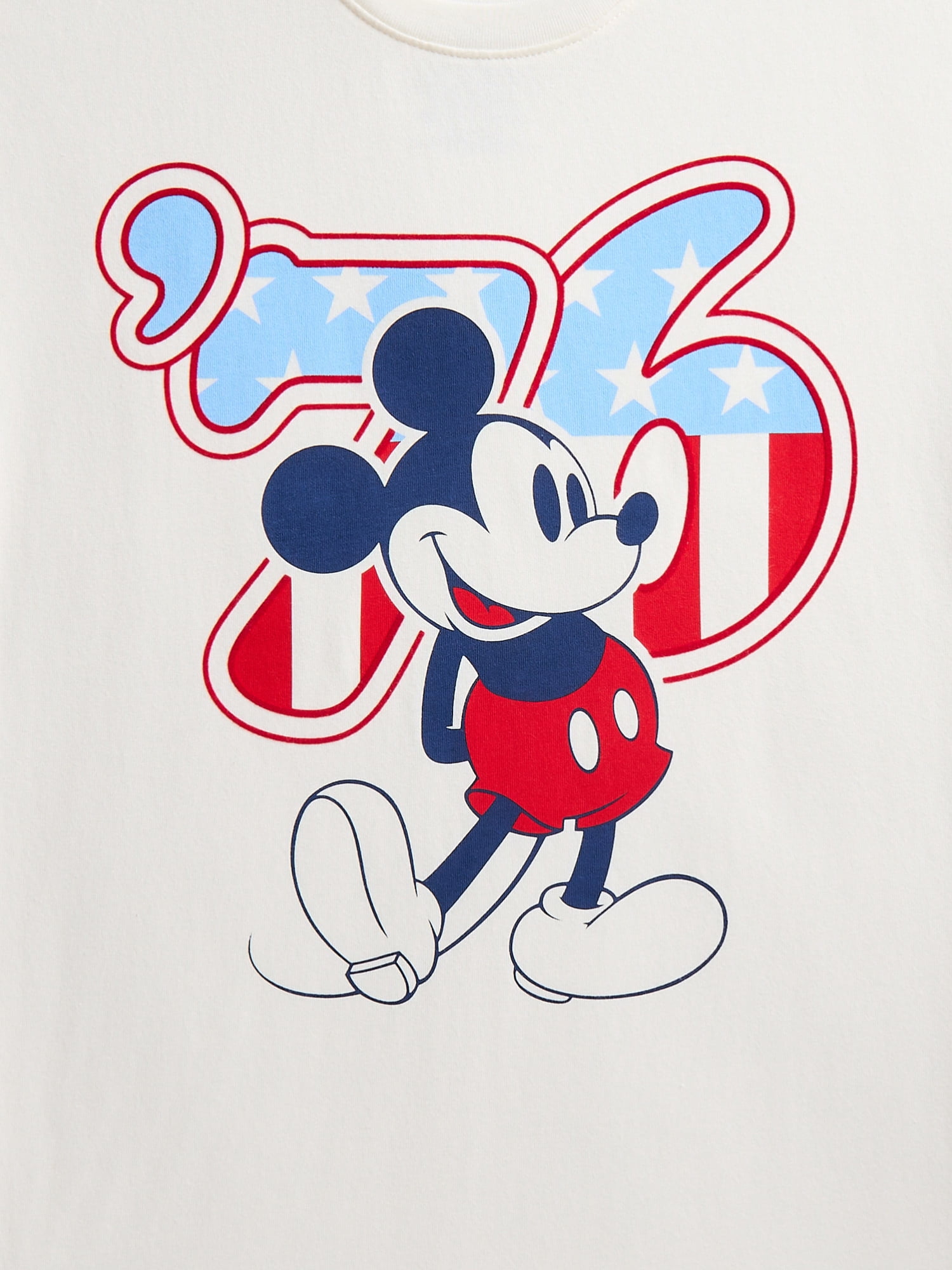 Disney Mickey Mouse Boys American Flag Graphic Tee with Short Sleeves, Sizes 4-20