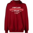 thumbnail image 2 of OXI Hoodie Sweatshirt - I Don’t Like Morning People, Basic Casual Hoodie for Men's and Women Fleece Hoodie Long Sleeve - Antiquee Cherry Small, 2 of 3