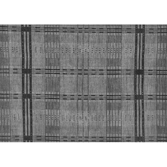 Ahgly Company Indoor Rectangle Abstract Gray Modern Area Rugs, 8' x 12'