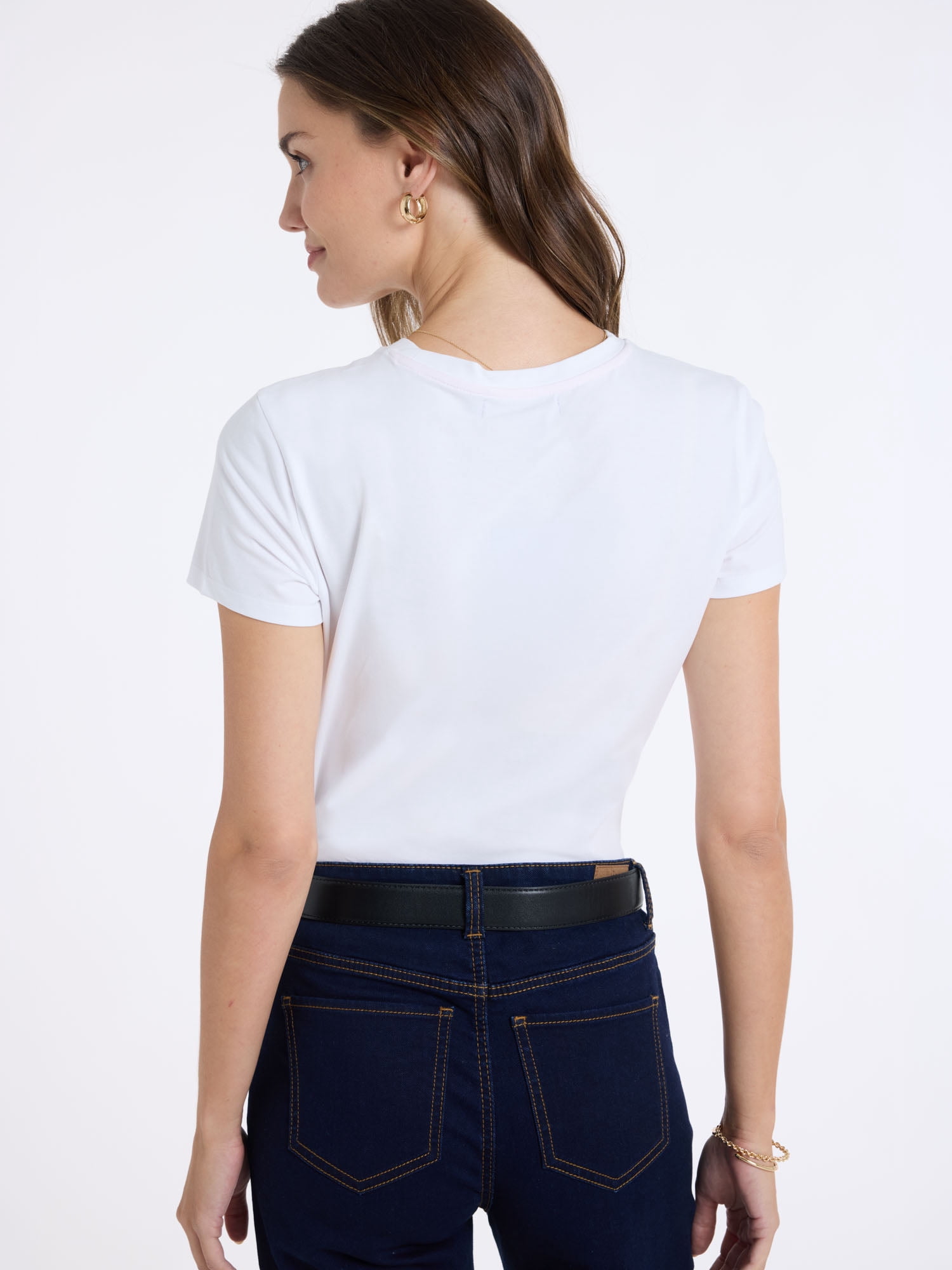 U.S. Polo Assn. Women's Luxury Feel Crew Neck Tee