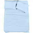 thumbnail image 1 of Juego de sábanas Utopia Bedding Queen de microfibra cepillada, color azul hielo, 1 of 7