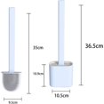 thumbnail image 2 of BRILLAR Escobilla de baño de silicona premium con soporte de secado rápido, 2 of 5