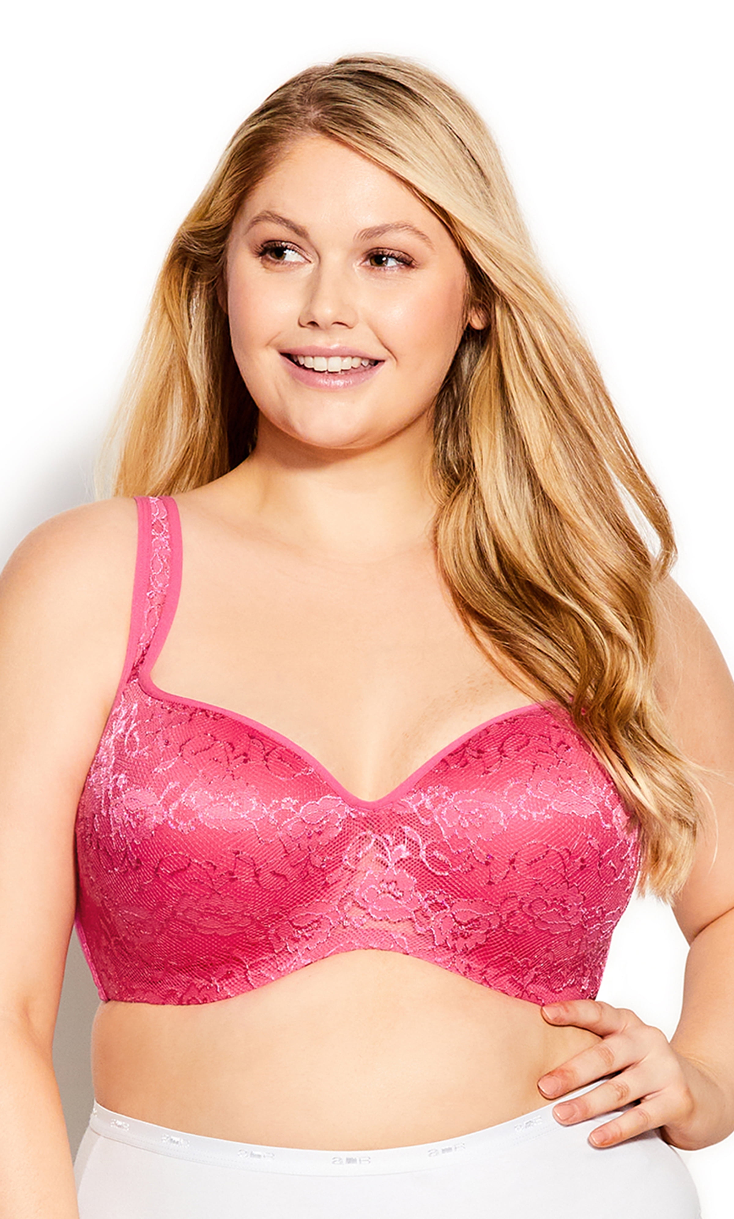 Avenue Womens Plus Size Fashion Balconette Bra 