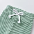 thumbnail image 5 of Newborn Baby Boy Clothes Long Sleeve Romper Solid Pants Outfits Set Green, 5 of 6