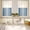 Haze Blue, variant on Haze Blue Ombre Window Tier Curtains 36 Inch Length, Farmhouse Blue Color Gradient Rod Pocket Kitchen Window Treatments Drapes for Bedroom, Cafe, Living Room, 2 Panels, 27.5 W x 36 L