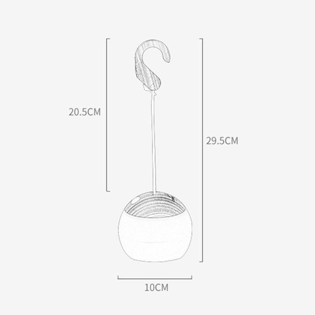 Lámpara de linterna LED que cuelga la luz de la noche que acampa de la tienda al aire libre de la emergencia (blanco) Ehuebsd Para estrenar