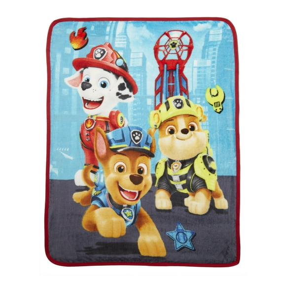 PAW Patrol Kids Silky Soft Plush Throw Blanket, 40 x 50, Blue, Nickelodeon