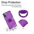 thumbnail image 3 of SOATUTO Compatible with iPhone 11 Case,Cute Girly Glitter Diamond Rhinestone Bumper with Ring Kickstand Pink TPU Protective Cover Case for iPhone 11 Bling - Purple, 3 of 6