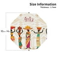 thumbnail image 3 of Kll Octagon Drink Coasters Set Of 4,Pu Leather Absorbent Coasters Set Decorative Coffee Cup Coasters Housewarming Gift For Home Decor-Beautiful Black African Woman In Ethnic Dress, 3 of 9