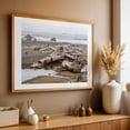 thumbnail image 4 of Serenity on Driftwood Shores - Photography Coast Beach Ocean Seaside Nature Rustic Oak Framed Wall Art Print 12 x 18 inches, 4 of 6