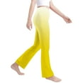 thumbnail image 6 of Juslio Girls Pants Casual Unisex Child Toddler KidsCute Sweet Elasticity Straight High Waist Yoga Yellow, 6 of 9
