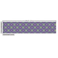 thumbnail image 3 of Abstract Fabric by the Yard, Geometric Shapes Rhombus Diagonally Arranged Traditional Pattern, Decorative Upholstery Fabric for Chairs & Home Accents, Violet and Yellow Green by Ambesonne, 3 of 5