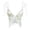 White, variant on Women Light Floral Jacquard Corset Top, Bow Tie Adjustable Spaghetti Straps Front Lace-Up Overbust Bustier For Vintage Party