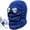 Blue, variant on Winter Thermal Hat, Aviator Hat with Goggles, for Ski Snow Sports Winter Commuting, 4-in-1 Windproof Fleece Lined Detachable